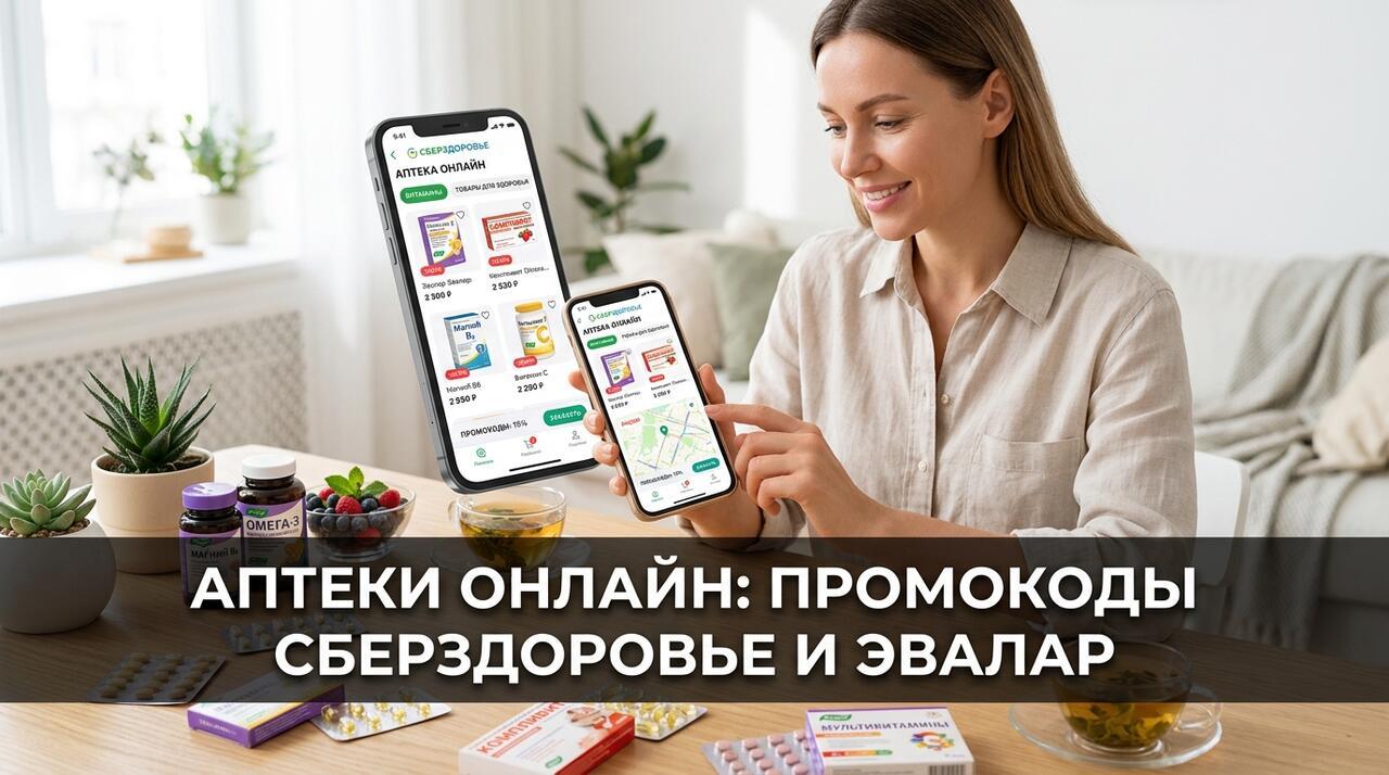 Аптеки онлайн и здоровье: промокоды СберЗдоровье, Эвалар и Озёрки