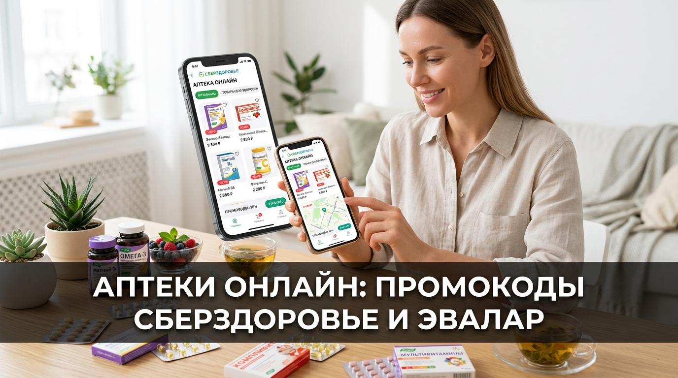 Аптеки онлайн и здоровье: промокоды СберЗдоровье, Эвалар и Озёрки