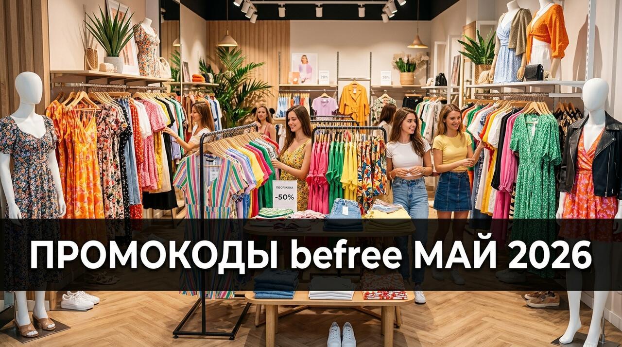 Промокоды befree на май 2026: скидки на молодёжную одежду