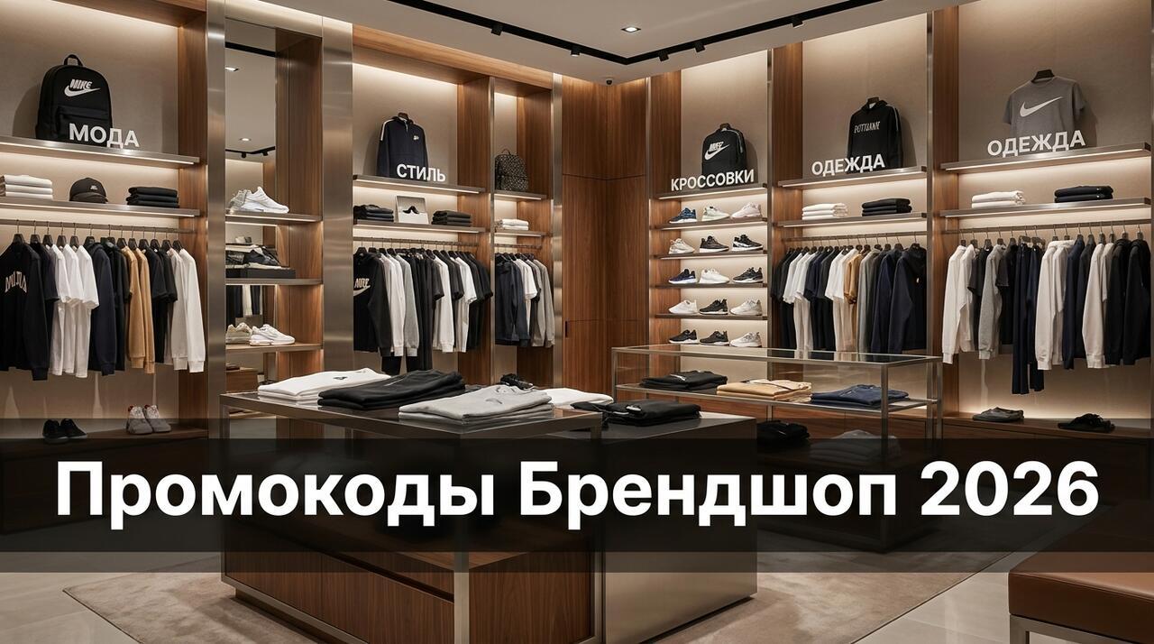 Промокоды Брендшоп на май 2026 — скидки на кроссовки и брендовую одежду