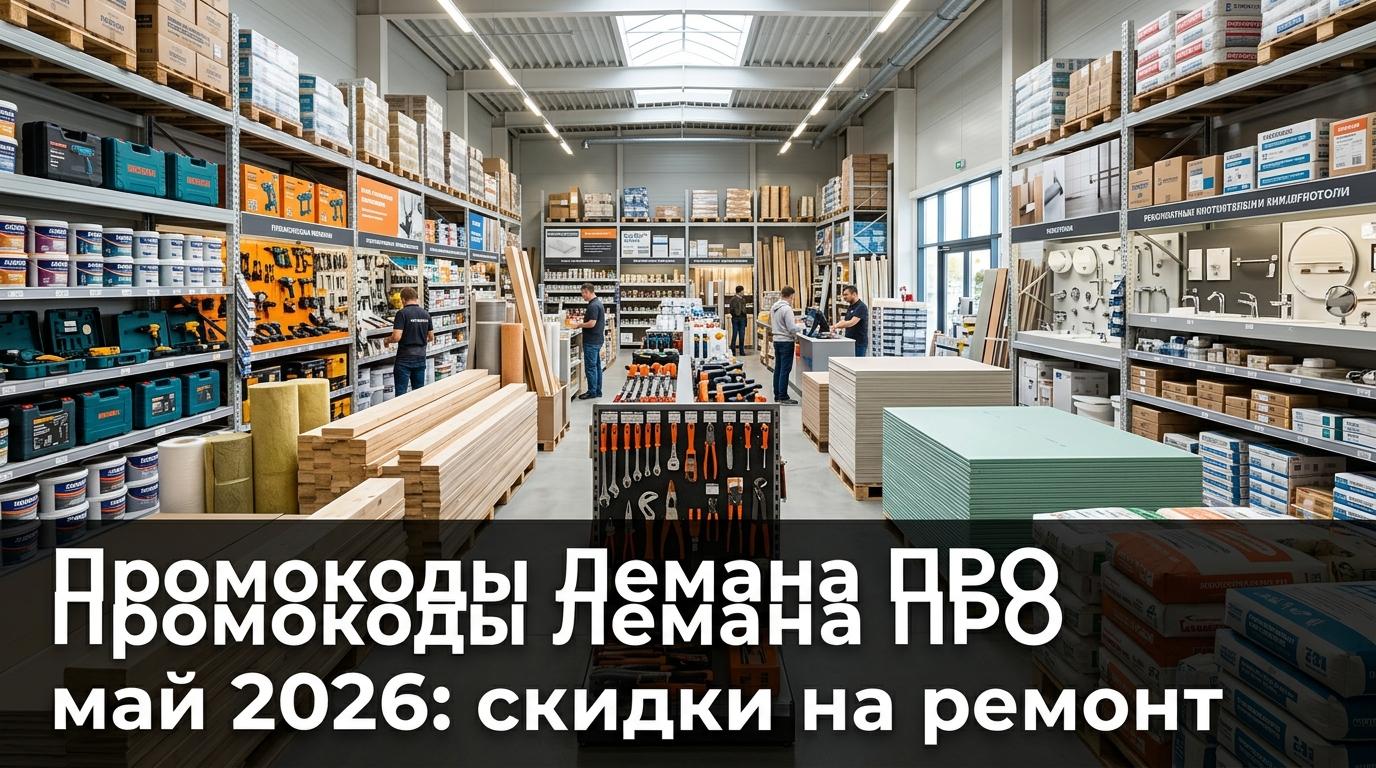 Промокоды Лемана ПРО май 2026: скидки на строительство и ремонт