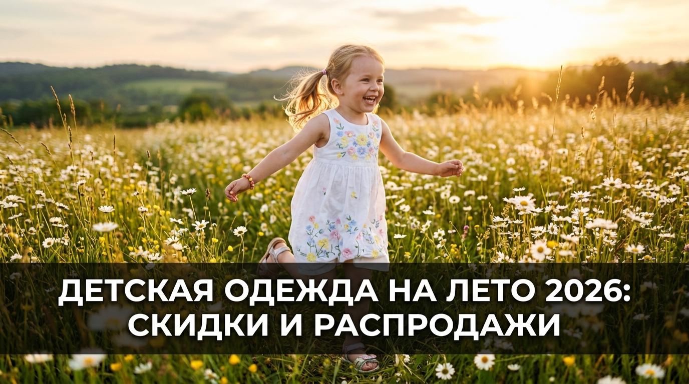 Детская одежда на лето 2026: где купить со скидкой и что обязательно нужно ребёнку