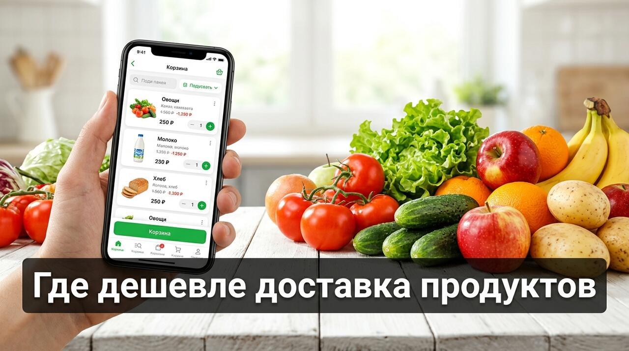 ВкусВилл, Магнит или Жизньмарт: где выгоднее заказывать продукты онлайн?