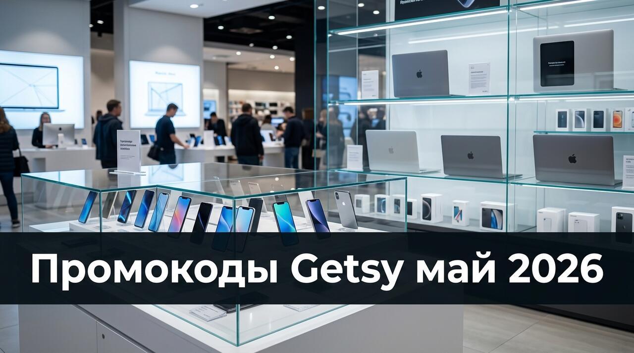 Промокоды Getsy на май 2026: скидки в интернет-магазине электроники