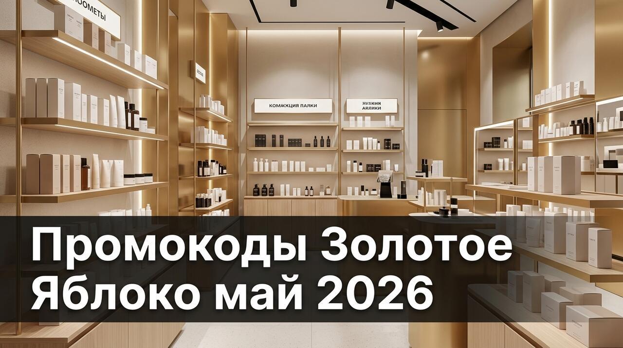 Промокоды Золотое Яблоко на май 2026: скидки на косметику и парфюмерию