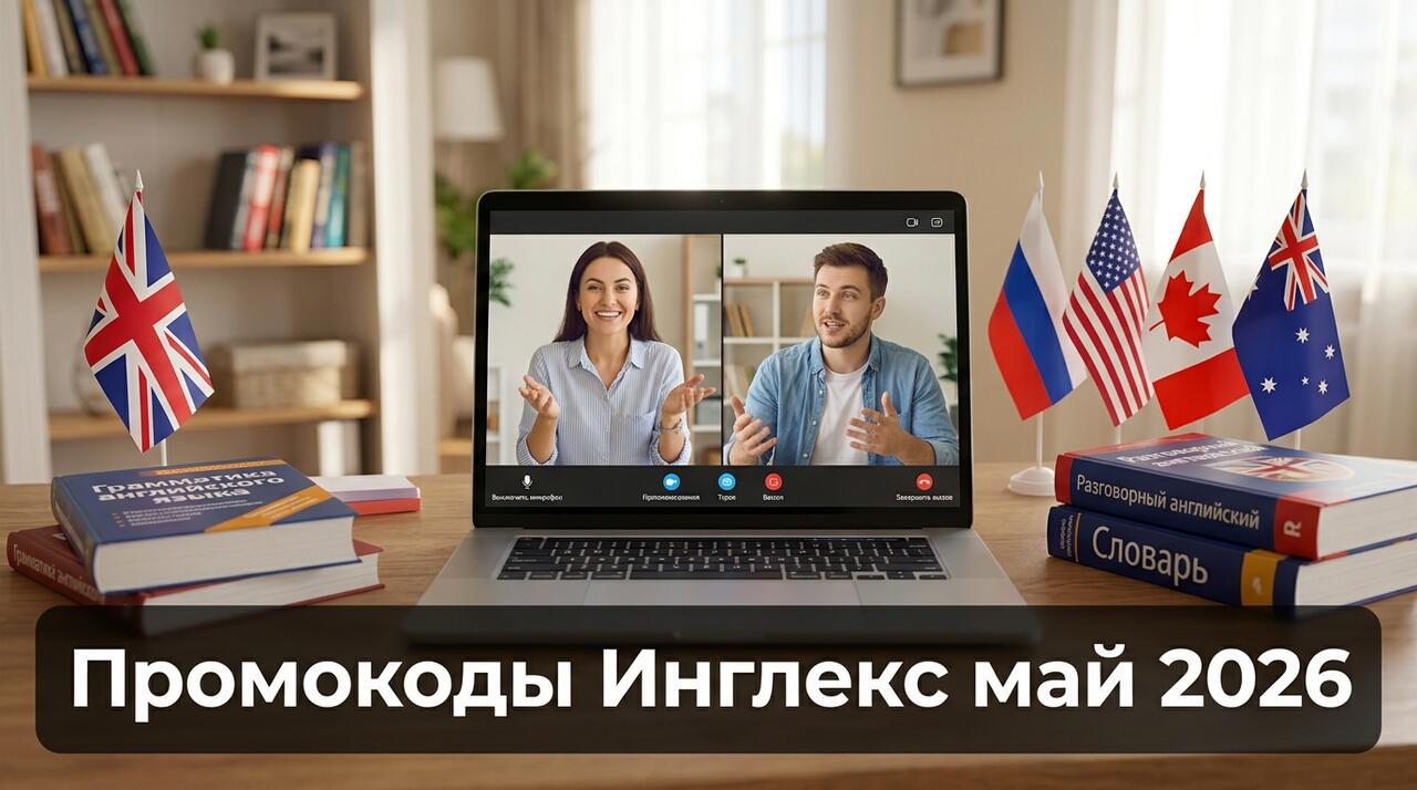 Промокоды Инглекс на май 2026: скидки на уроки английского языка