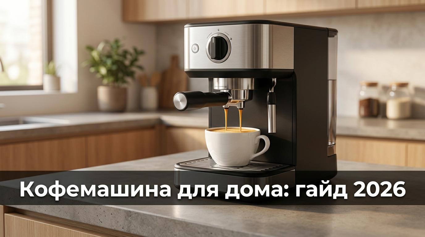 Кофемашина для дома: какую выбрать в 2026 году и где взять со скидкой 40%