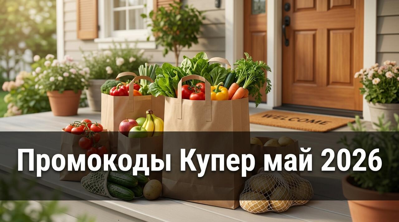 Промокоды Купер на май 2026: скидки на доставку продуктов