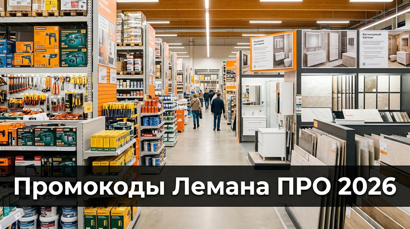 Промокоды Лемана ПРО на май 2026 — скидки на ремонт и стройматериалы