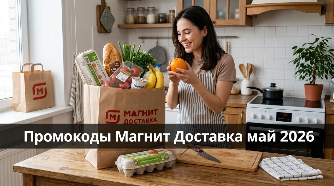 Промокоды Магнит Доставка на май 2026: скидки на продукты
