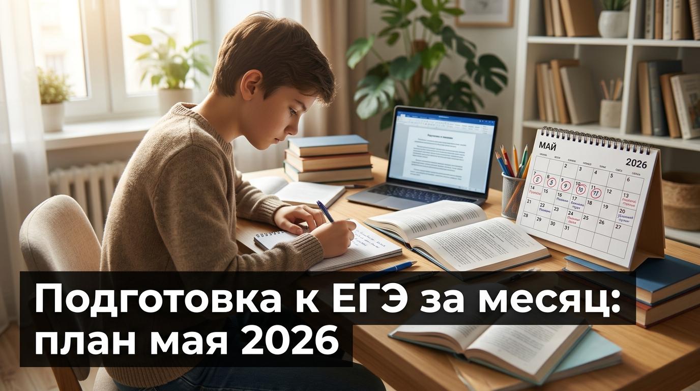 Подготовка к ЕГЭ и ОГЭ за месяц: план мая 2026 и скидки на курсы Webium