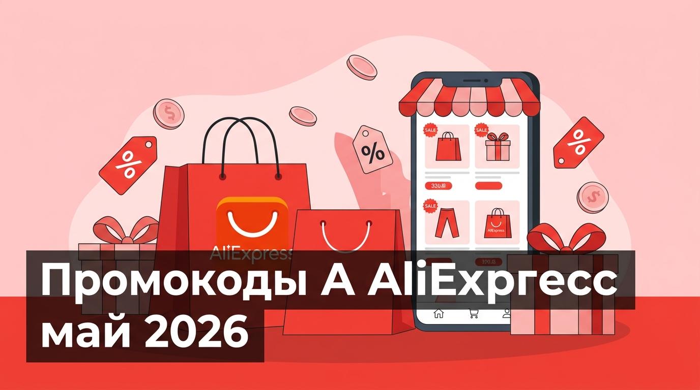 Промокоды AliExpress на май 2026: купоны и скидки до 70%