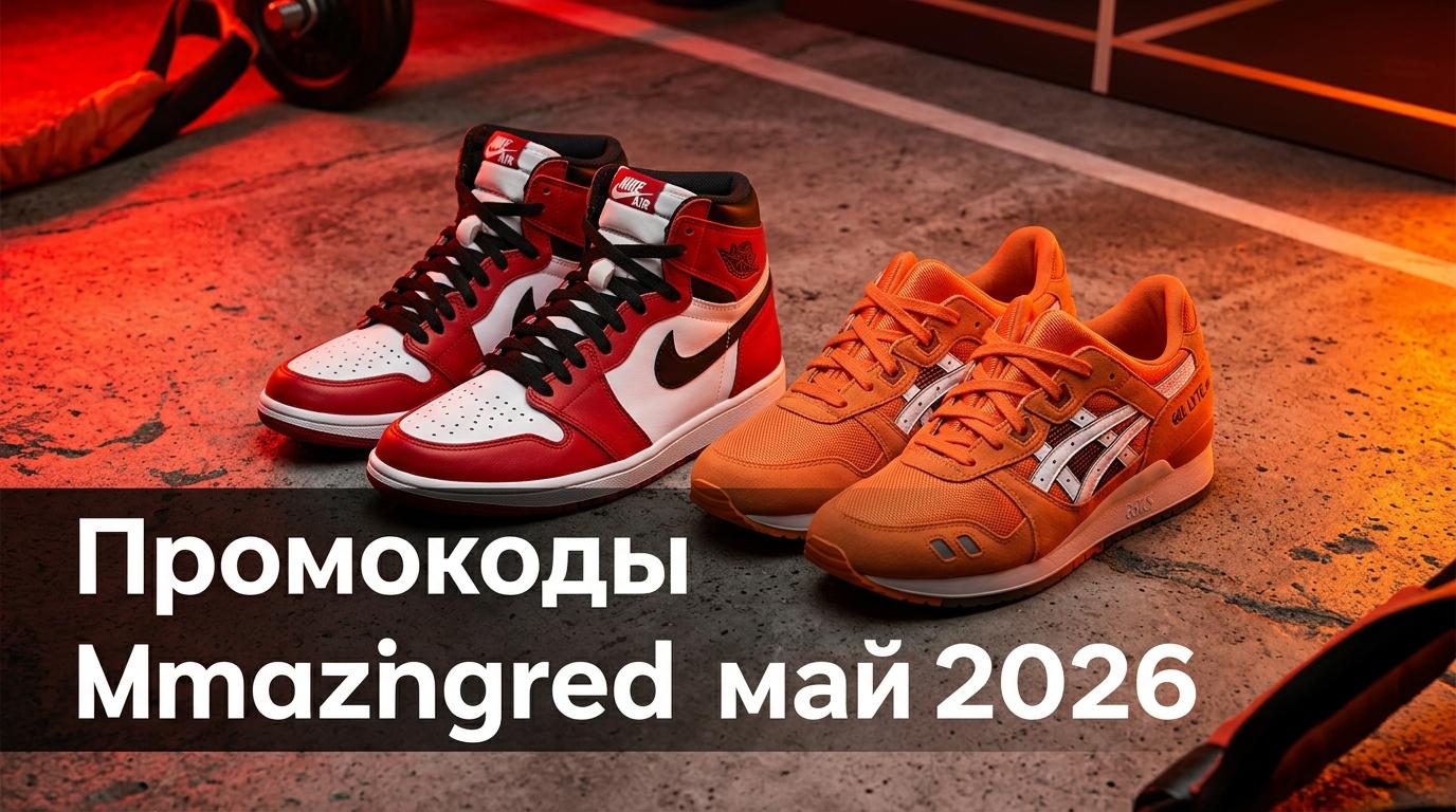 Промокоды Amazingred на май 2026: кроссовки Nike, Jordan, Asics со скидкой
