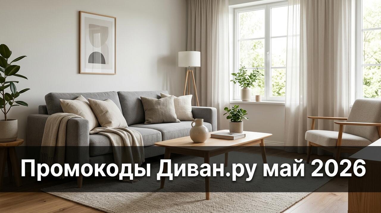 Промокоды Диван.ру на май 2026: мебель от производителя со скидкой