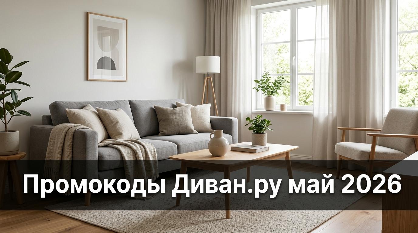 Промокоды Диван.ру на май 2026: мебель от производителя со скидкой