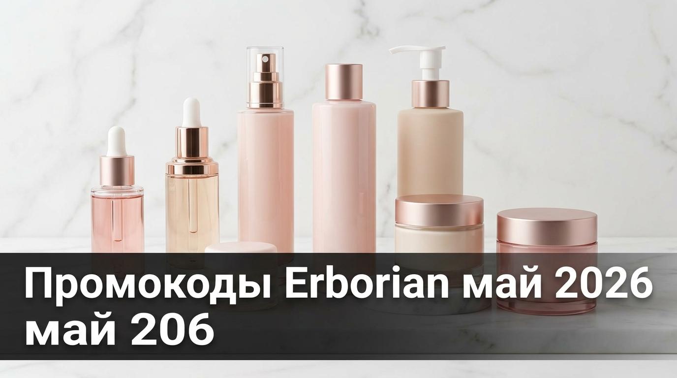 Промокоды Erborian на май 2026: корейская косметика со скидкой