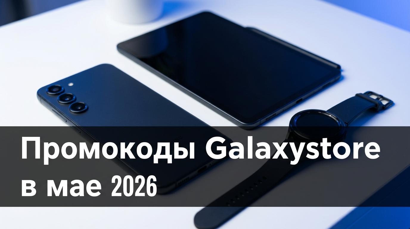 Промокоды Galaxystore на май 2026: техника Samsung со скидкой