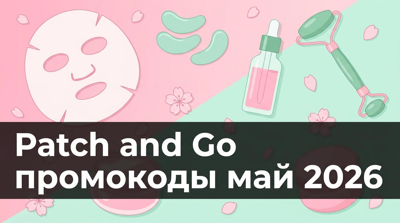 Промокоды Patch and Go на май 2026: корейская косметика