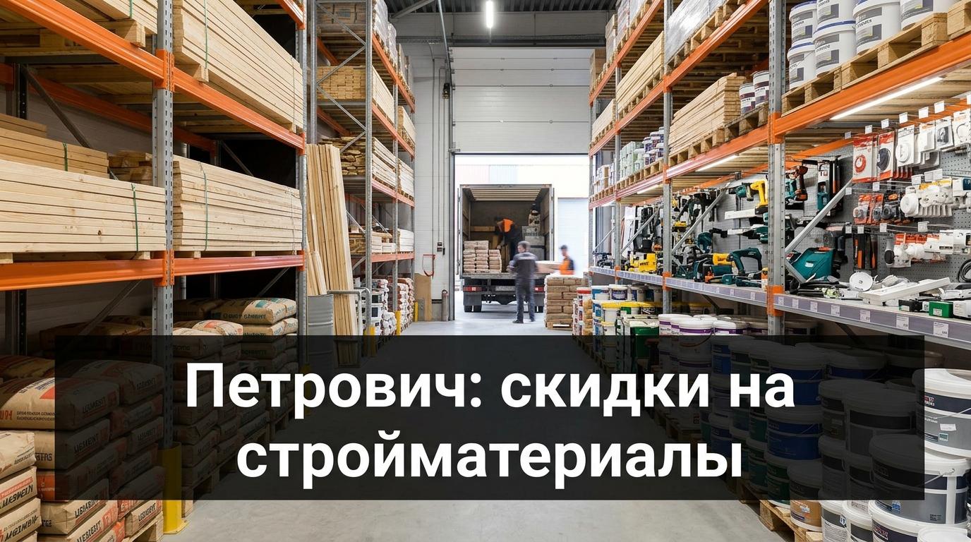 Промокоды Петрович на май 2026: скидки на стройматериалы