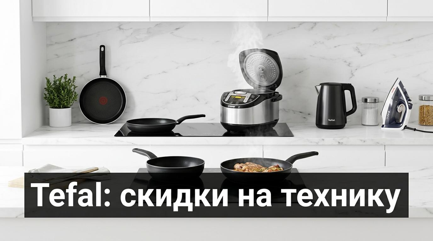 Промокоды Tefal на май 2026: скидки на сковороды и технику до 40%