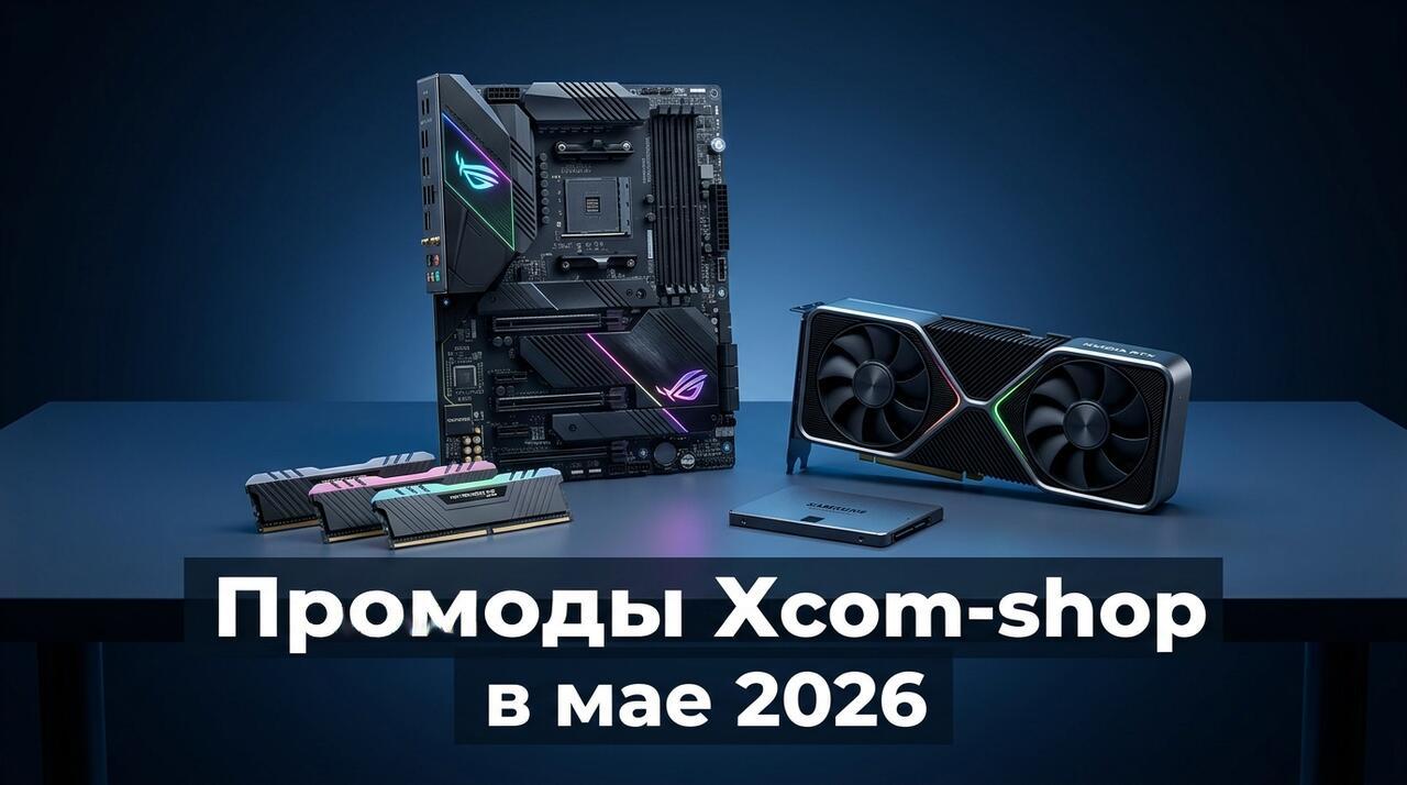Промокоды Xcom-Shop на май 2026: скидки на компьютеры и комплектующие
