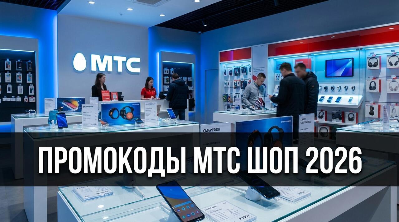 Промокоды МТС Шоп на май 2026 — скидки на смартфоны и технику