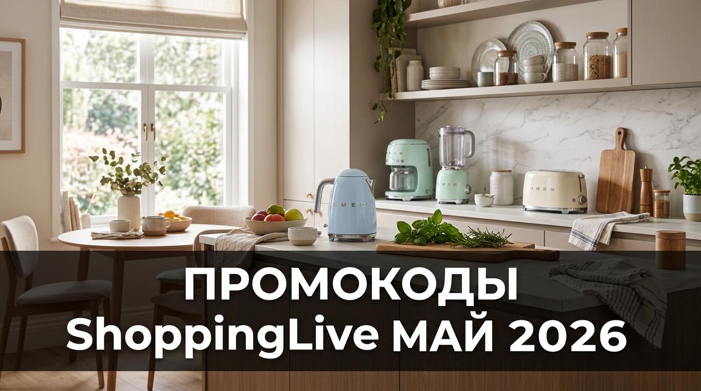 Промокоды ShoppingLive на май 2026: товары для дома со скидкой