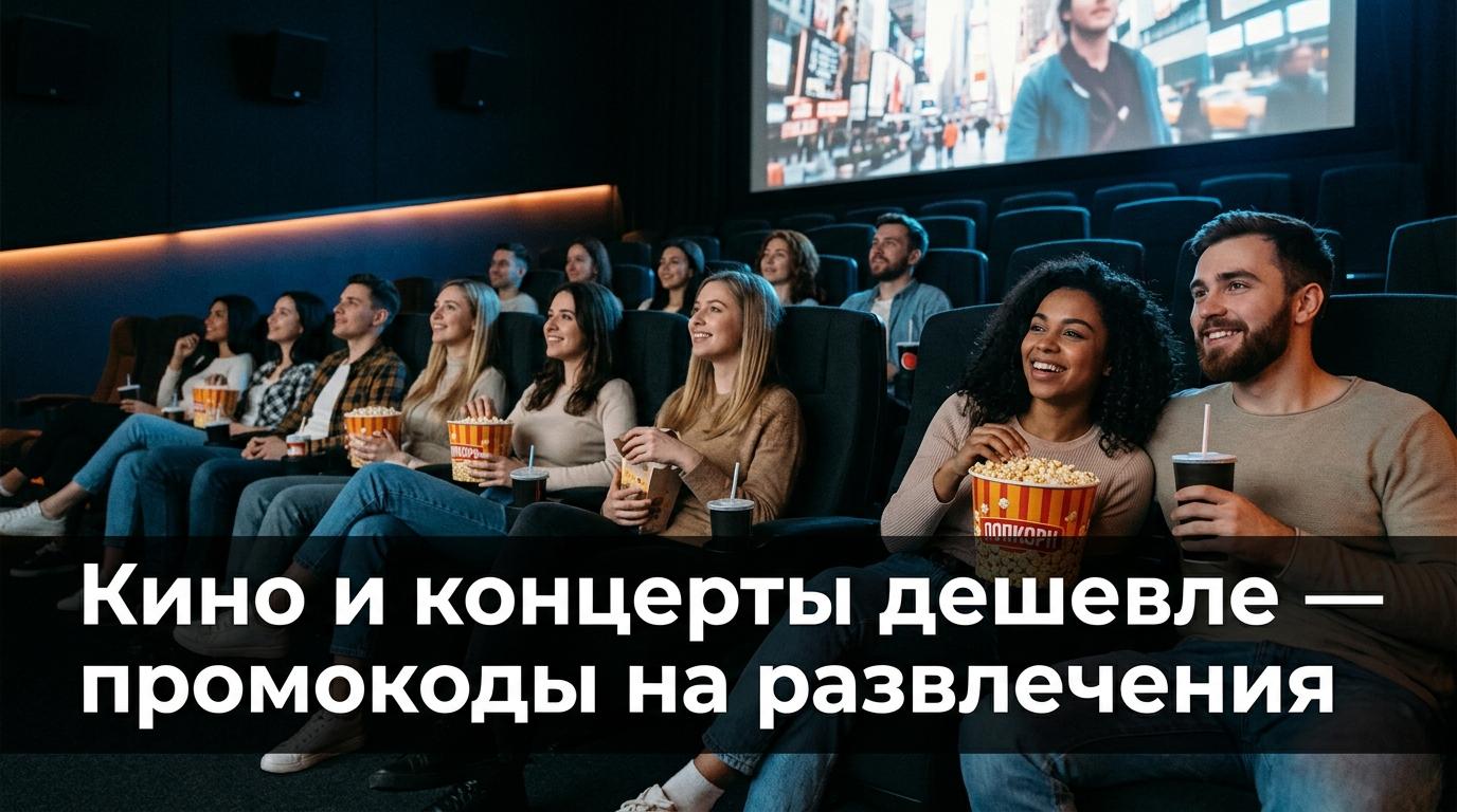 Кино, концерты и спектакли дешевле: промокоды Kassir, Яндекс Афиша и Кинопоиск