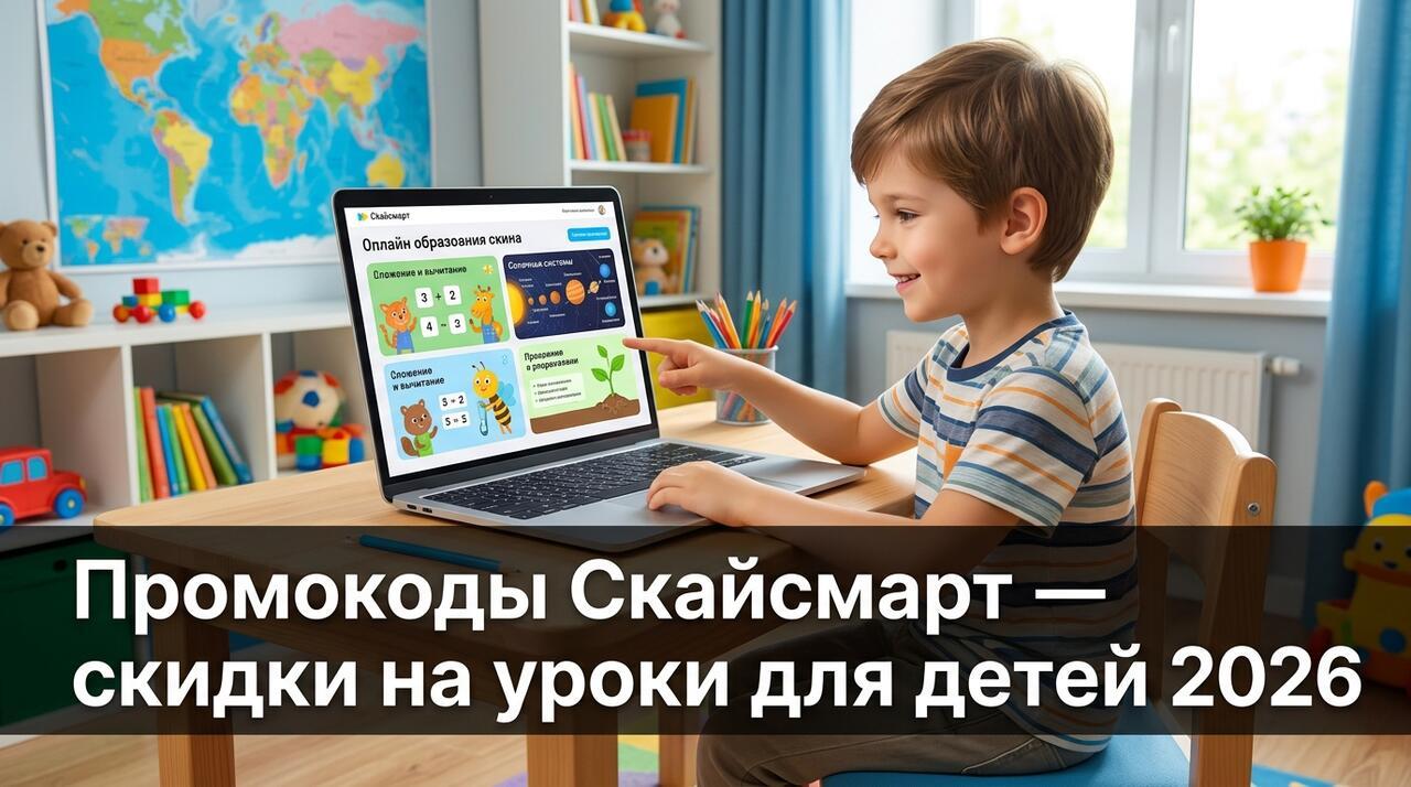 Промокоды Скайсмарт: где найти рабочие коды на онлайн-школу для детей в 2026 году