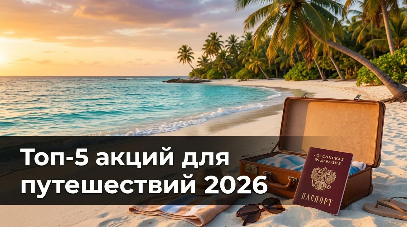 Топ-5 акций для путешествий: как сэкономить на отдыхе в 2026