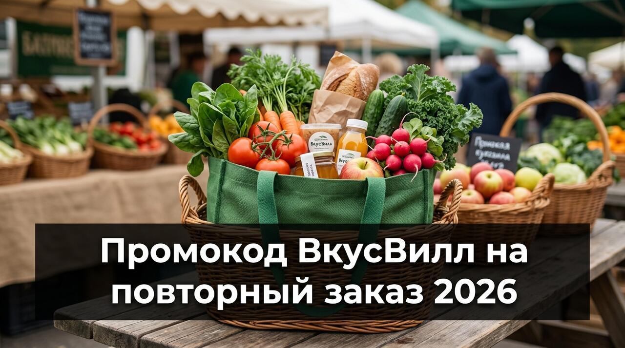 Промокод ВкусВилл на повторный заказ 2026: как сэкономить постоянному покупателю