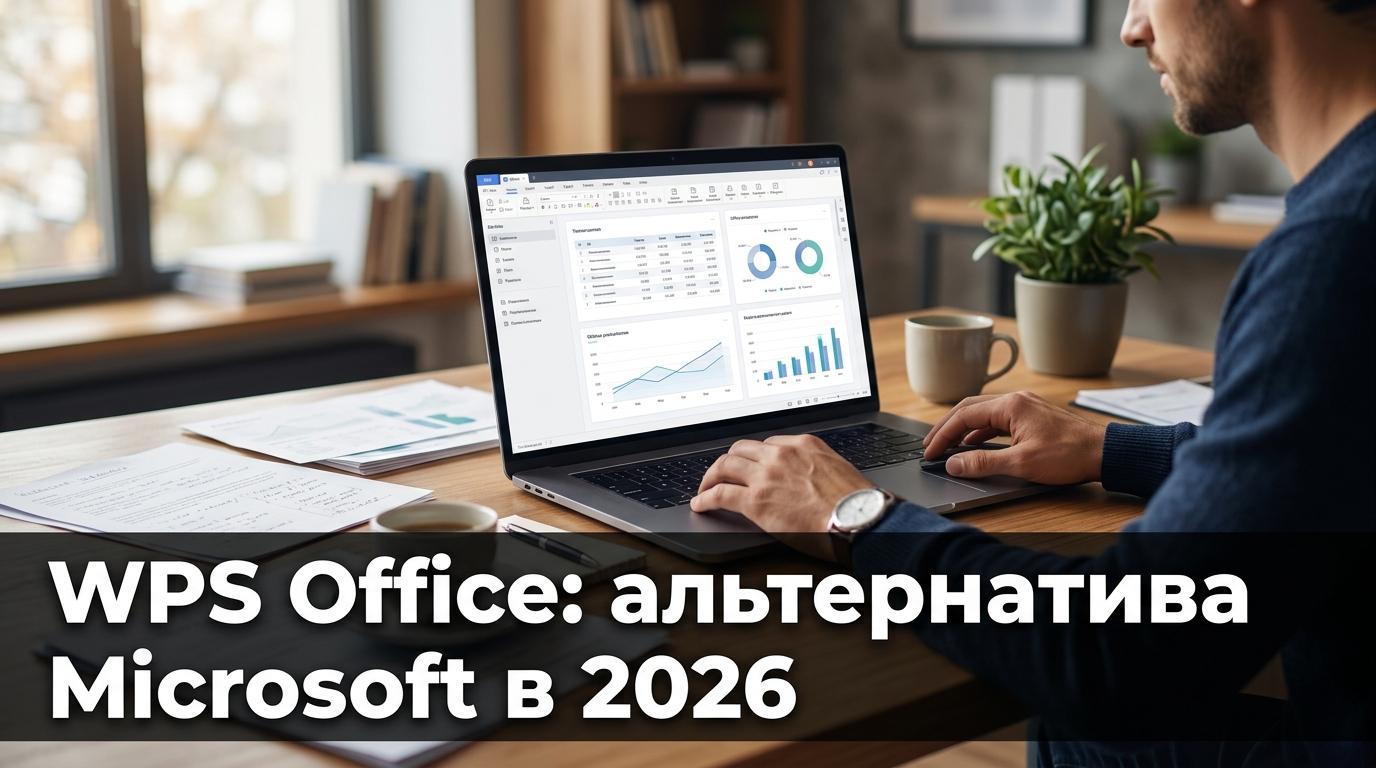 WPS Office: бесплатная альтернатива Microsoft Office в 2026 году со скидкой 70%