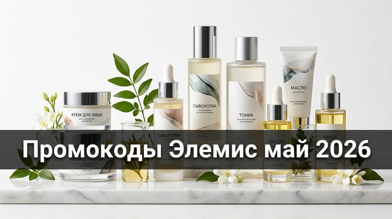 Промокоды Elemis на май 2026: как купить британскую косметику выгодно
