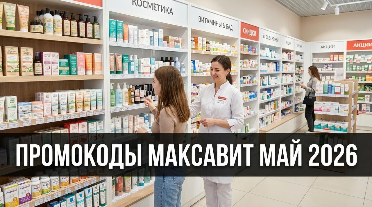 Промокоды Максавит на май 2026: как сэкономить в аптеке