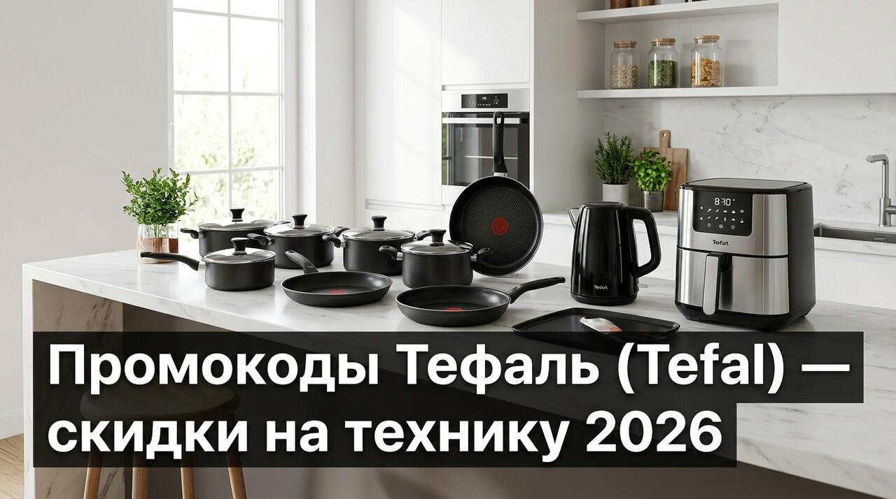 Промокоды Тефаль (Tefal) — где найти рабочие коды на бытовую технику в 2026 году