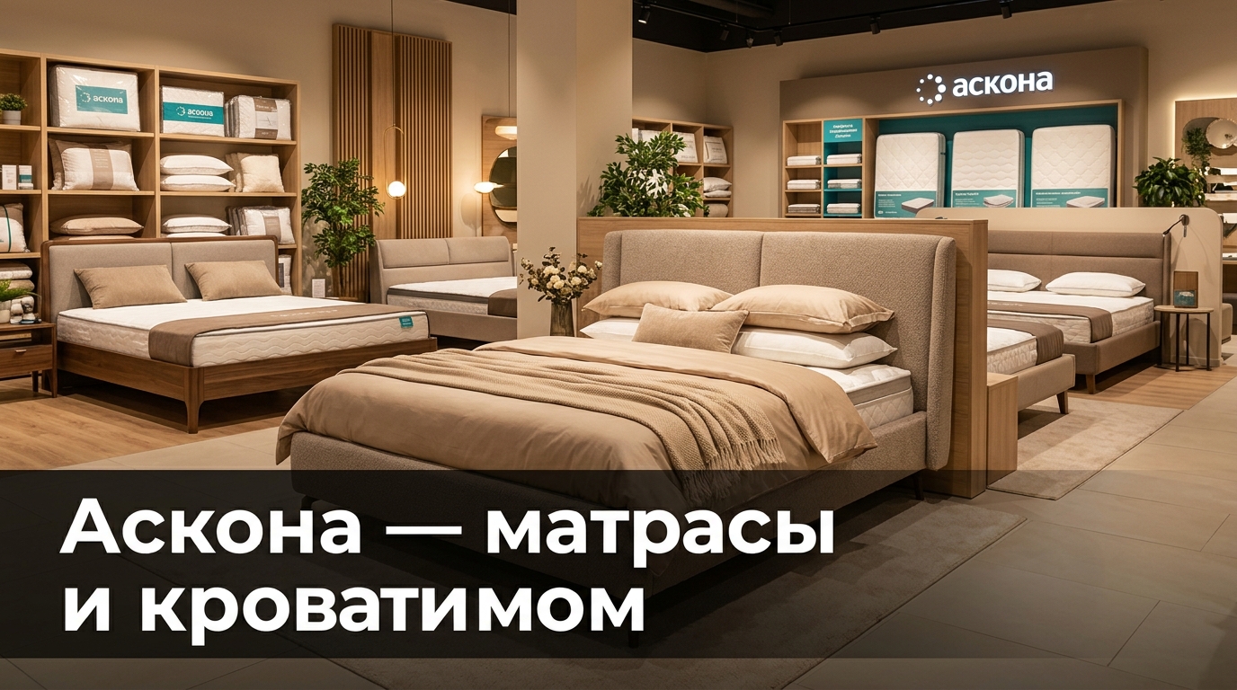 Промокоды Askona на матрасы, кровати, подушки и мебель для сна от крупнейшего российского производителя со скидкой