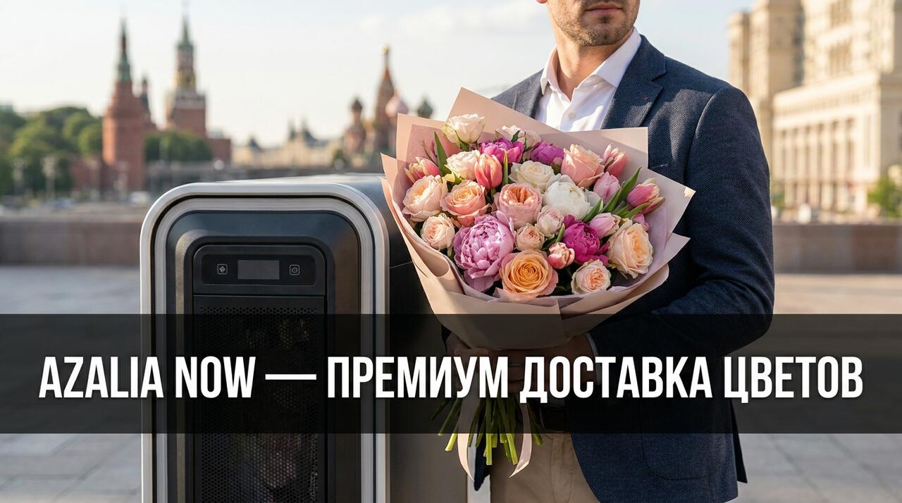 Промокоды AzaliaNow (Азалия Нау) — скидки на доставку букетов роз, тюльпанов, пионов и комнатных растений в Москве с экспресс-доставкой за 2 часа
