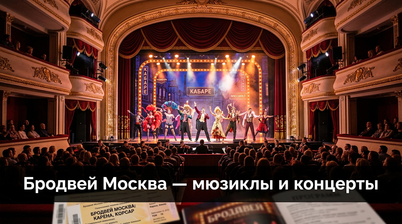 Broadway Moscow — билеты на бродвейские мюзиклы и концерты в театрах МДМ и «Маска» в Москве с электронной доставкой