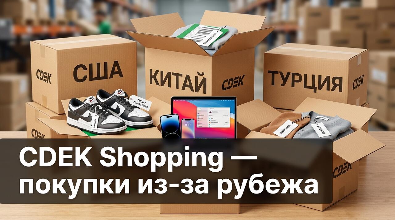 Промокоды CDEK.Shopping — заказ товаров из США, Турции, ОАЭ, Италии и ещё 11 стран с доставкой СДЭК со скидкой