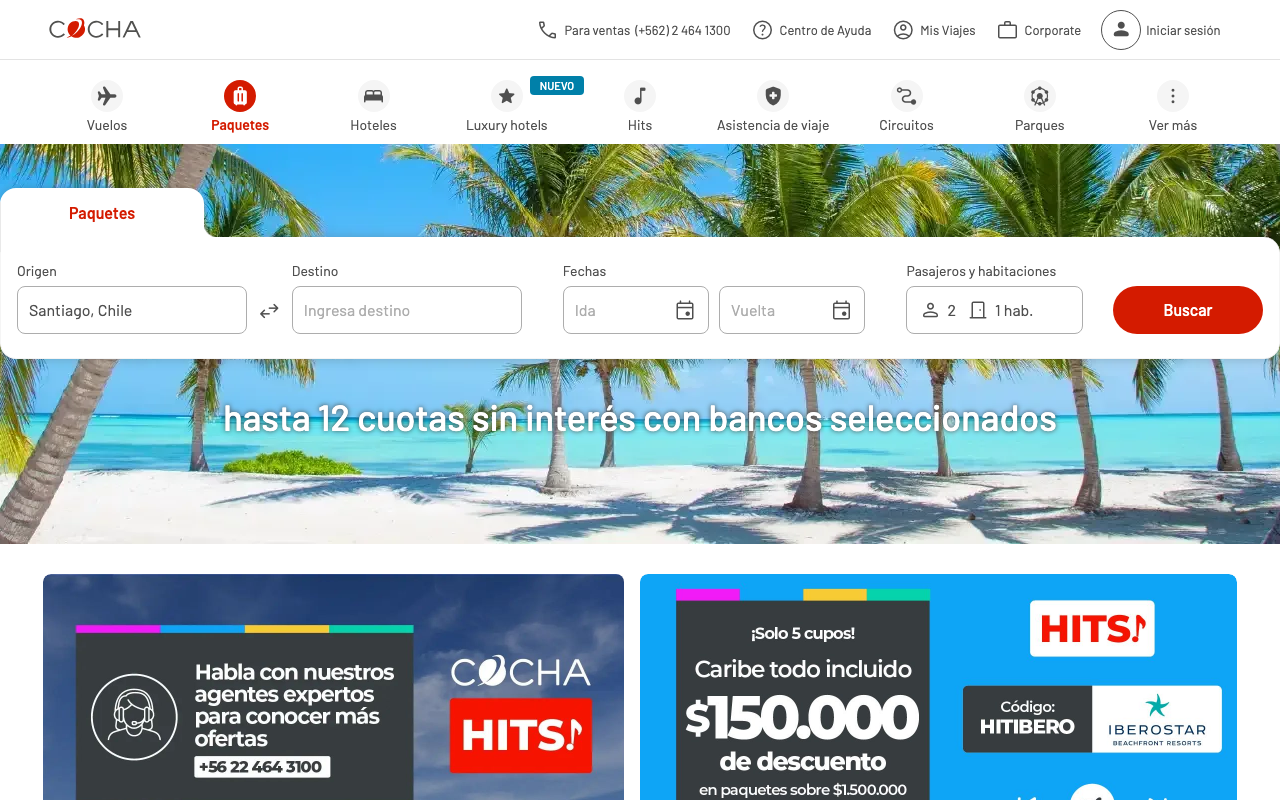 Скриншот сайта Коча (COCHA)