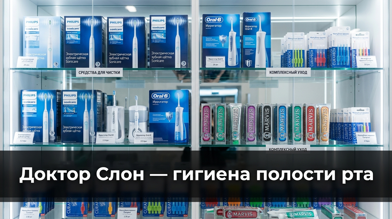 Промокоды Доктор Слон на ирригаторы, электрические зубные щётки Oral-B, Philips Sonicare и Curaprox со скидкой