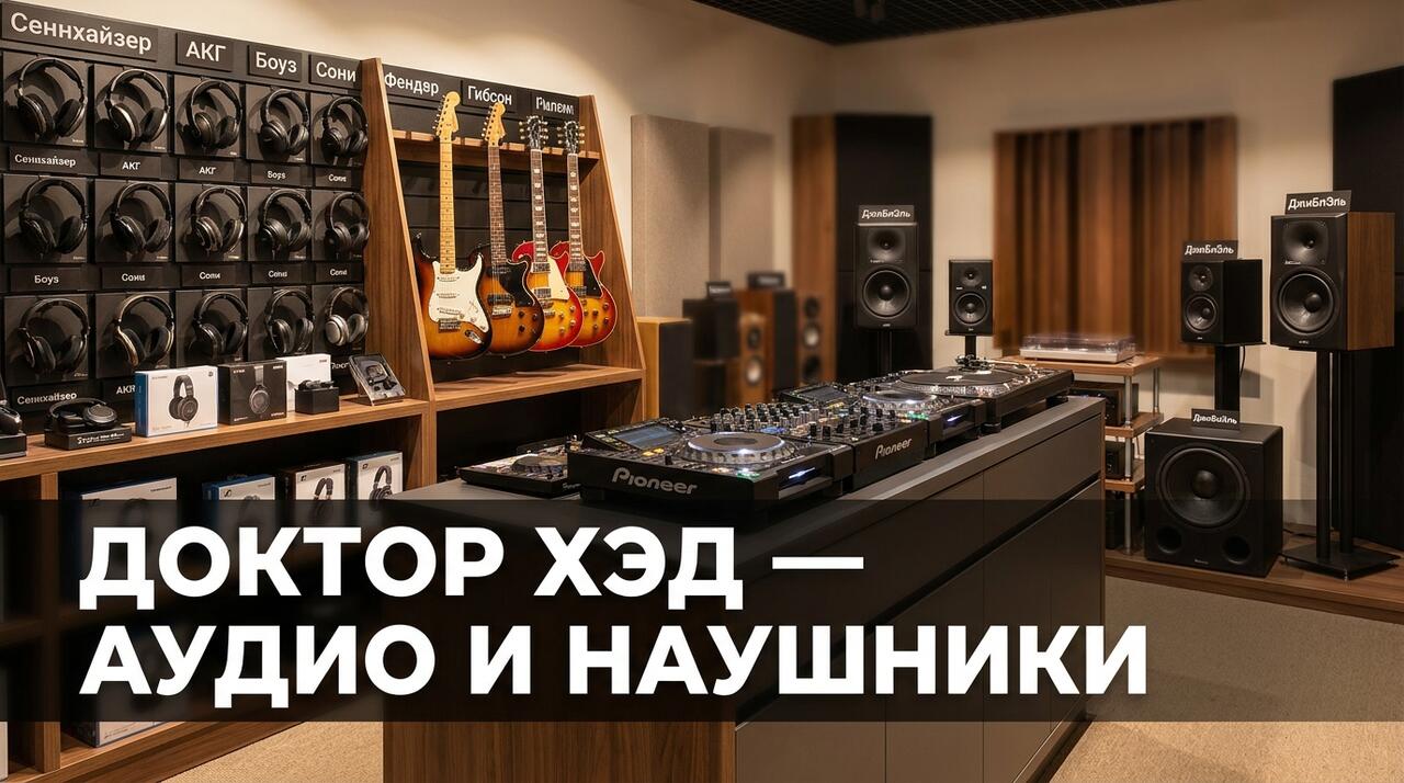 Промокоды Доктор Хэд — наушники, Hi-Fi, профессиональный звук и винил со скидкой и бесплатной доставкой по Москве и СПб