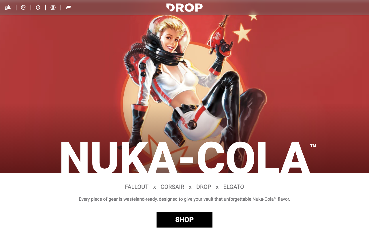 Скриншот сайта Drop