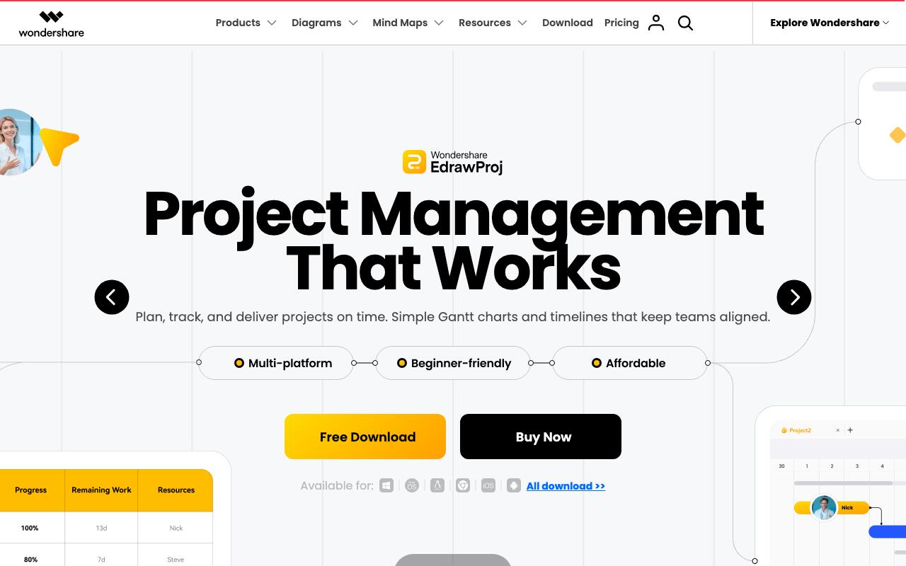 Скриншот сайта Эдроусофт (Edrawsoft)