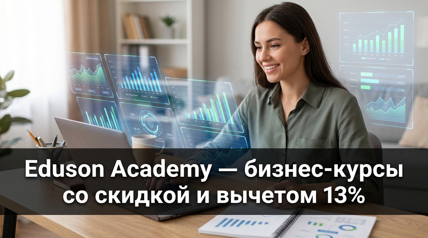 Eduson Academy — бизнес-курсы со скидкой и налоговым вычетом 13%