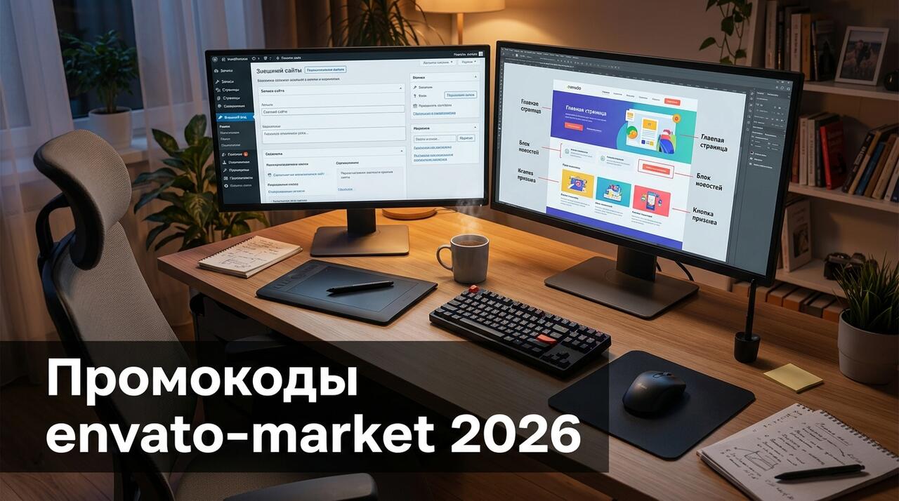 envato-market — обзор магазина и промокоды