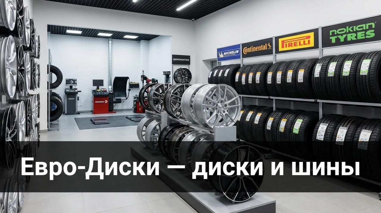 Промокоды Евро-Диски — скидки на литые, штампованные и кованые автомобильные диски, шины летние, зимние и всесезонные, услуги шиномонтажа