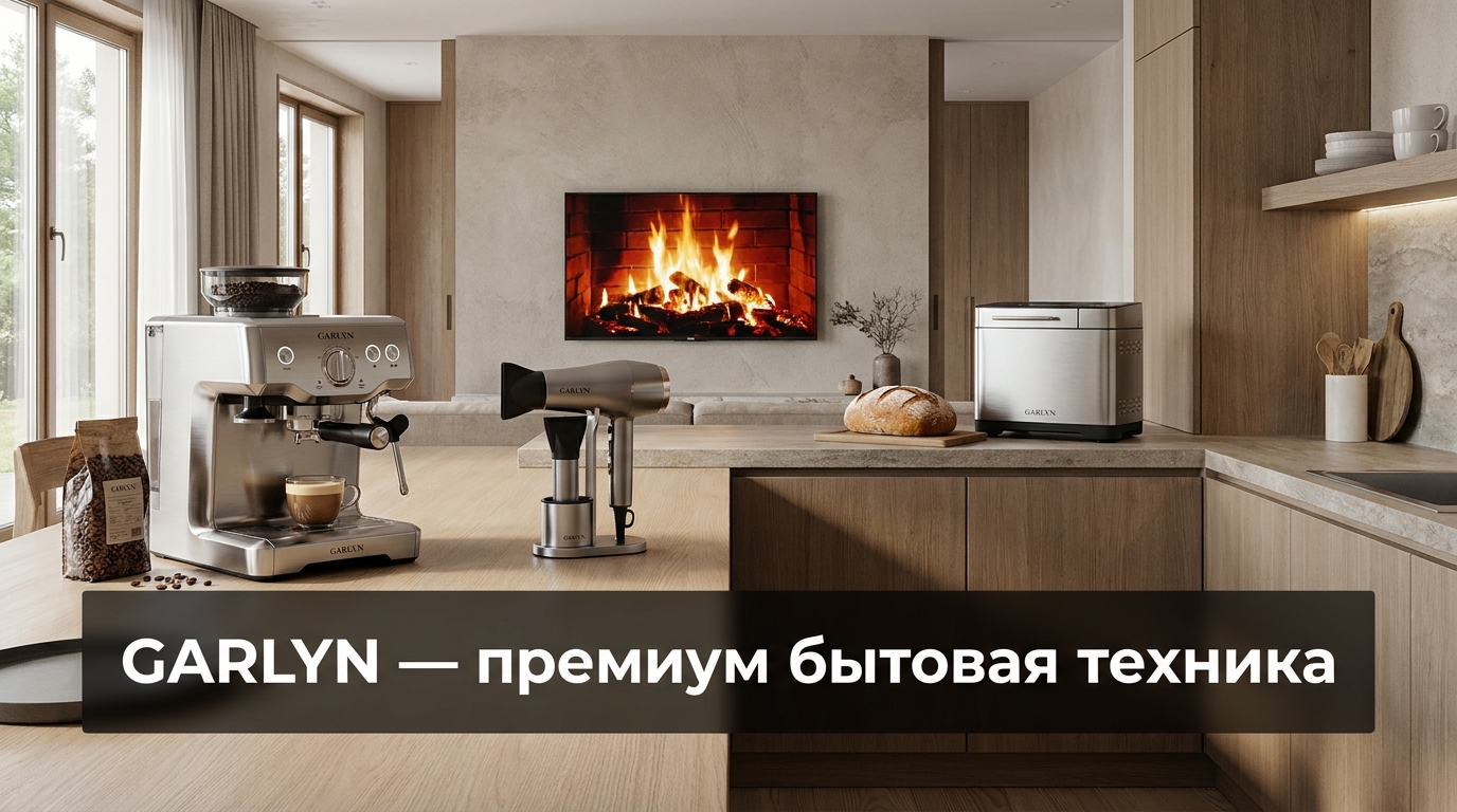Промокоды GARLYN — скидки на кофемашины, фены и бытовую технику собственного бренда с доставкой по России