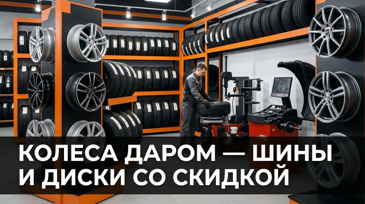 Колеса Даром — крупнейшая сеть шин и дисков РФ: 250+ точек в 160 городах