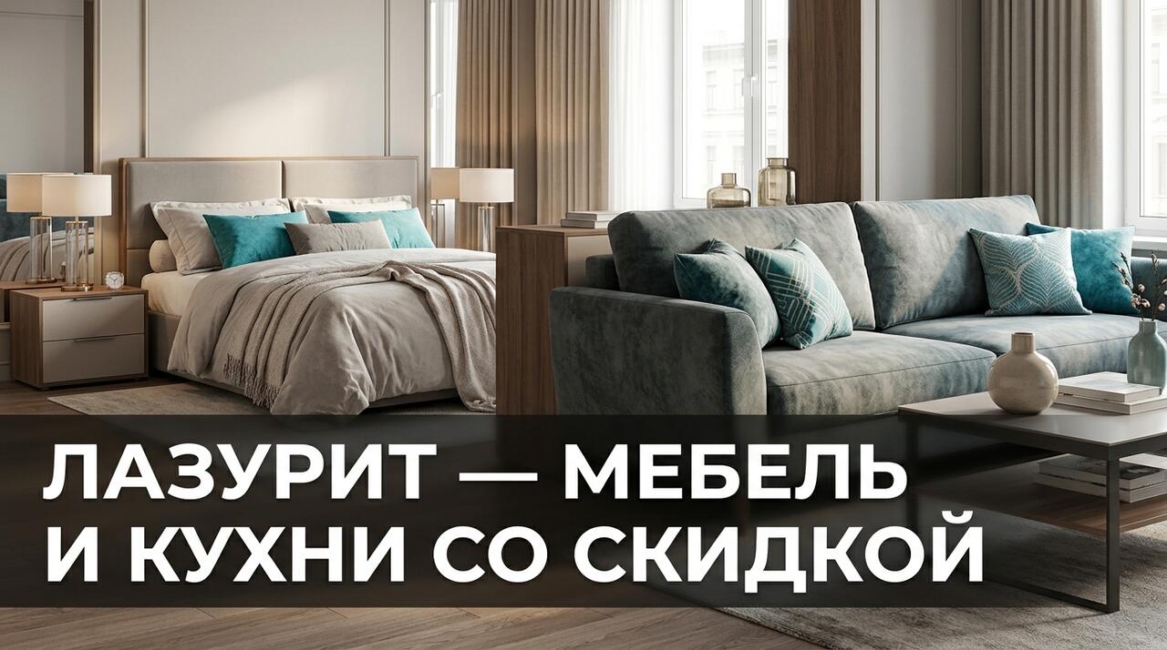 Лазурит — крупнейшая мебельная сеть РФ: 540 салонов, фабрика в Калининграде, рассрочка до 24 мес